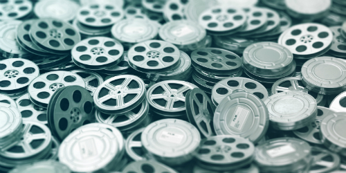 Old Movie Film Reels 500