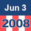 Small square graphic with 'Jun 3 2008' written on a patriotic background composed of red, white, and blue