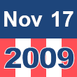 Small square graphic with 'Nov 17 2025' written on a patriotic background composed of red, white, and blue