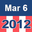 Small square graphic with 'Mar 6 2012' written on a patriotic background composed of red, white, and blue