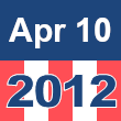 Small square graphic with 'Apr 10 2012' written on a patriotic background composed of red, white, and blue