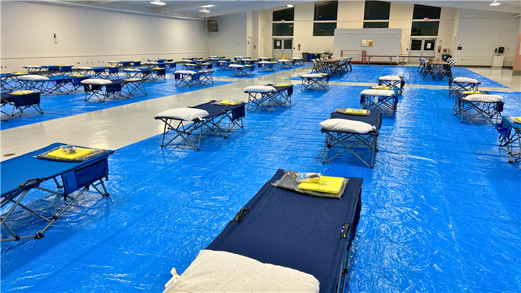 Firefighters responding to an event