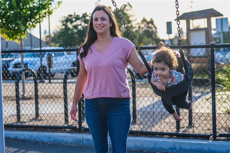 Father and son at the park