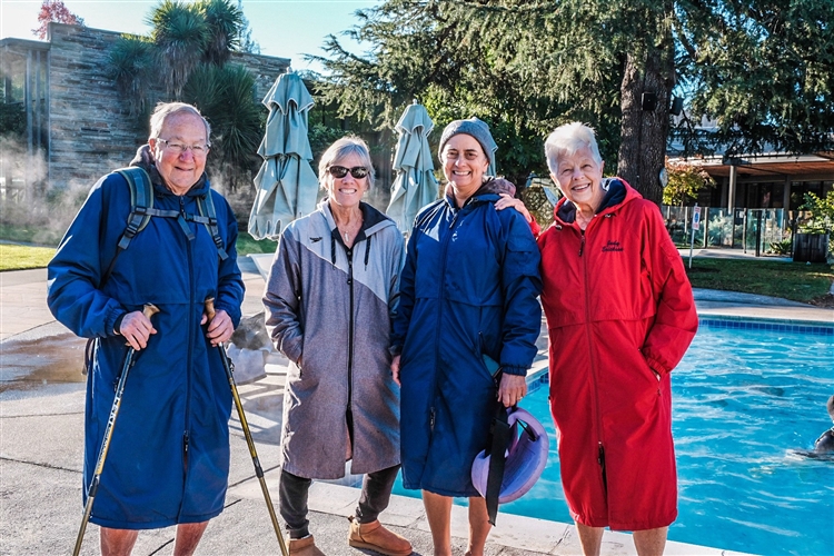 Group of older people outside